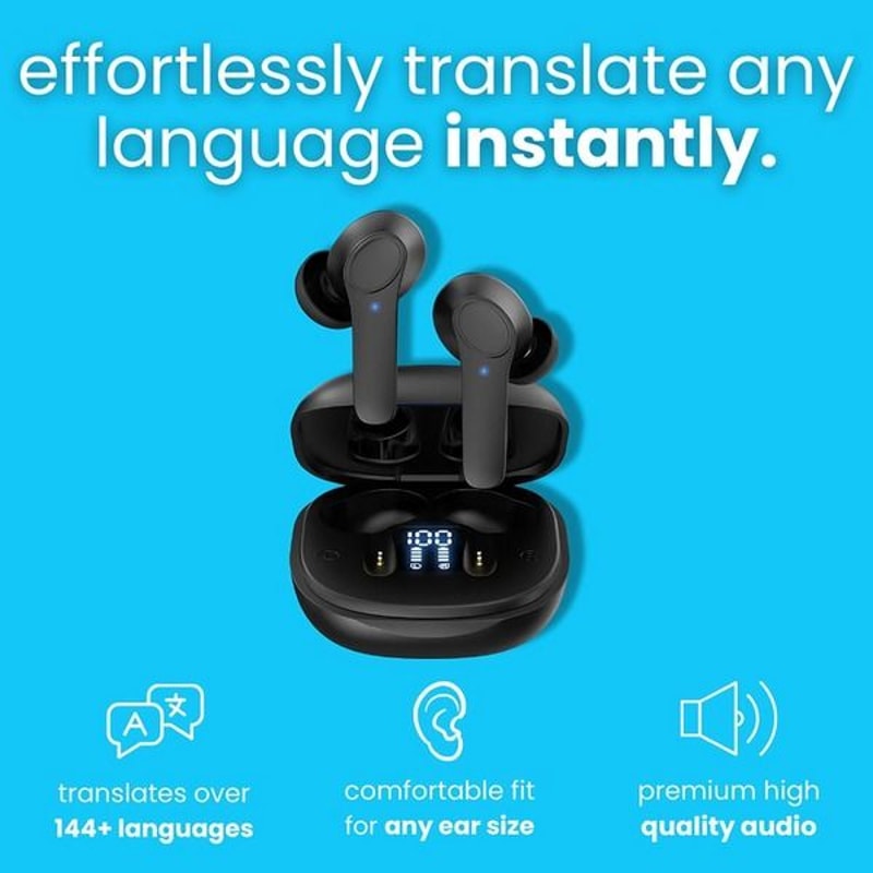 Real Time Translation Earphones Translator Earbuds Languages Online Offline Smart Wireless Design 2
