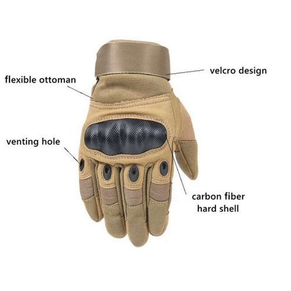 Full Finger Tactical Motorcycle Gloves Gloves Motorbike Riding Racing Mittens With Touch Screen Gri