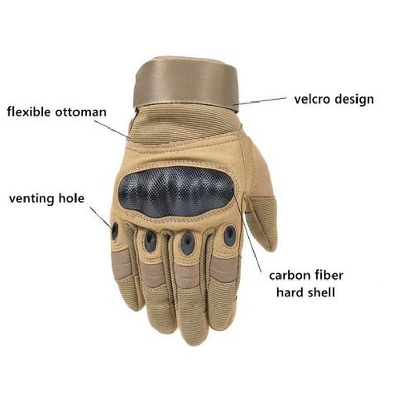 Full Finger Tactical Motorcycle Gloves Gloves Motorbike Riding Racing Mittens With Touch Screen Gri