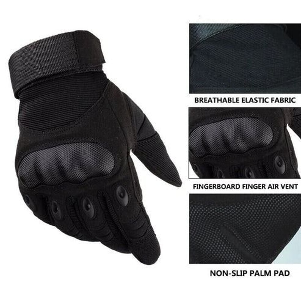Full Finger Tactical Motorcycle Gloves Gloves Motorbike Riding Racing Mittens With Touch Screen Gri