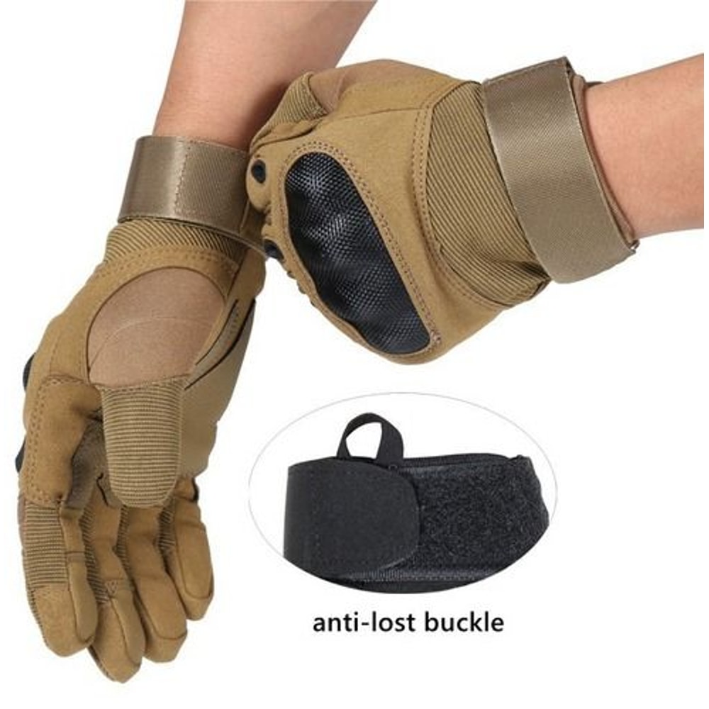 Full Finger Tactical Motorcycle Gloves Gloves Motorbike Riding Racing Mittens With Touch Screen Gri