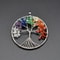 Necklace Chakra Natural Gemstone Crystal Stones Healing Tree Of Life Pendant Spiritual Jewelry Gift 3