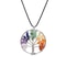 Necklace Chakra Natural Gemstone Crystal Stones Healing Tree Of Life Pendant Spiritual Jewelry Gift 5