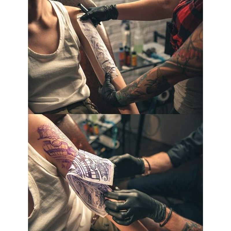 Professional Tattoo Transfer Paper Sheets Stencil Carbon Thermal Tracing Hectograph Supplies For Ta 7
