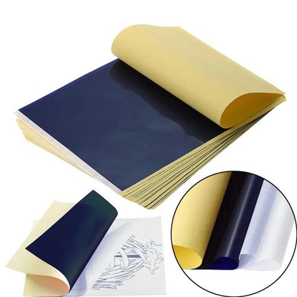 Professional Tattoo Transfer Paper Sheets Stencil Carbon Thermal Tracing Hectograph Supplies For Ta 10