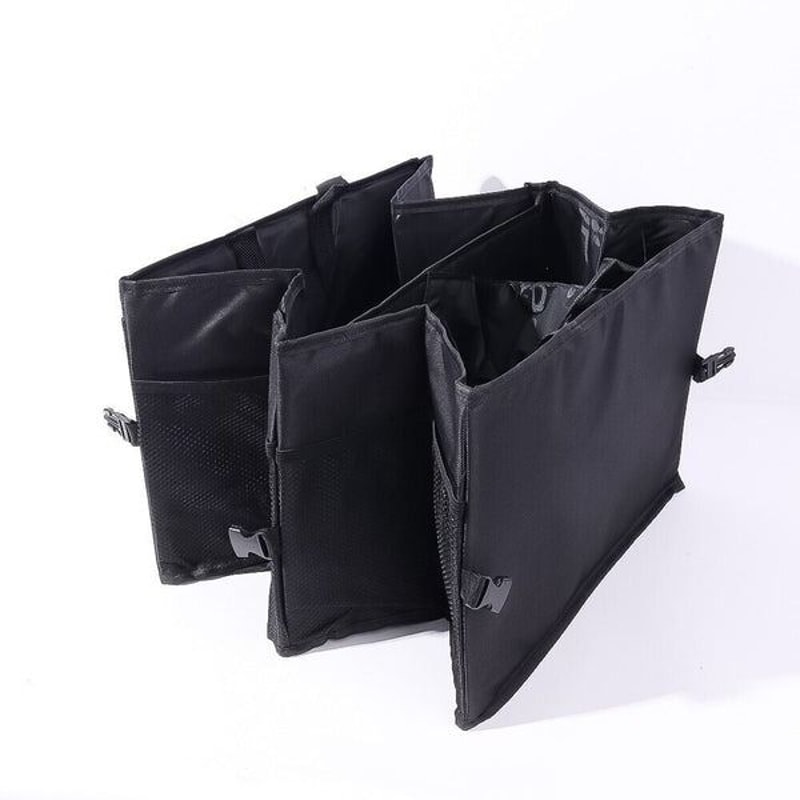 Trunk Cargo Organizer For Car Truck Folding Storage Collapse Bag Bin Heavy Duty Trunk Storage Organ 5