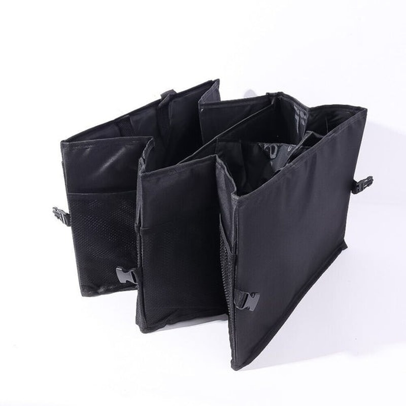 Trunk Cargo Organizer For Car Truck Folding Storage Collapse Bag Bin Heavy Duty Trunk Storage Organ 6