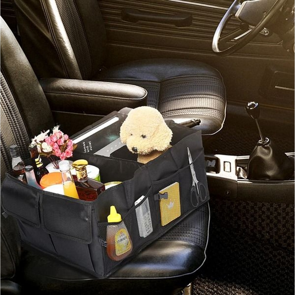 Trunk Cargo Organizer For Car Truck Folding Storage Collapse Bag Bin Heavy Duty Trunk Storage Organ 0