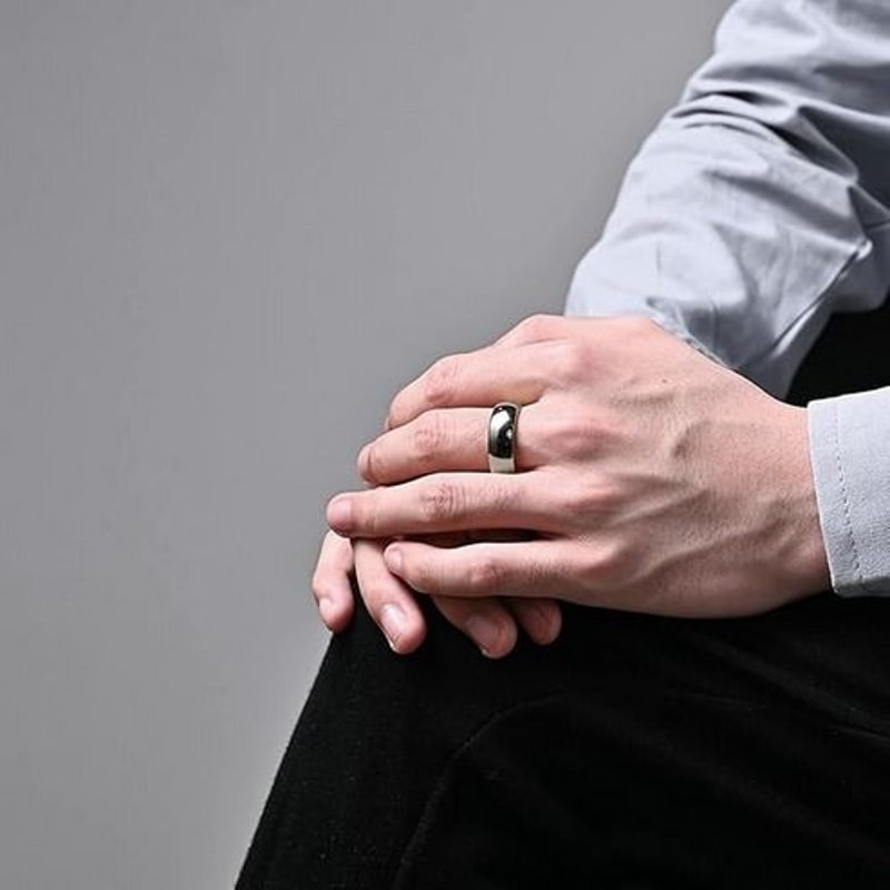 Polished Plain Tungsten Carbide Silver Wedding Band Ring For Men And Women 10