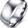 Polished Plain Tungsten Carbide Silver Wedding Band Ring For Men And Women 9