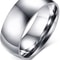 Polished Plain Tungsten Carbide Silver Wedding Band Ring For Men And Women 9