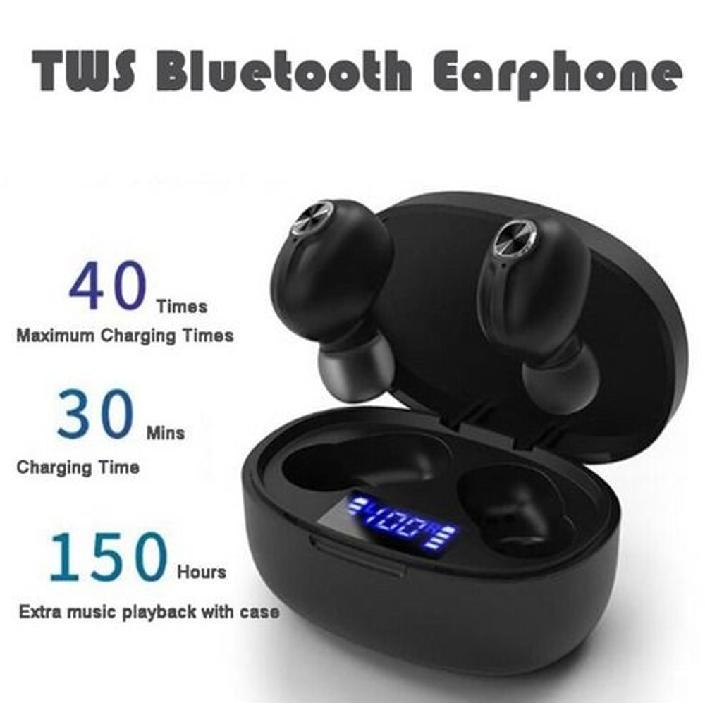 Waterproof Bluetooth TWS Earbuds Headset Noise Cancelling Wireless Stereo Earphones For Sports 12