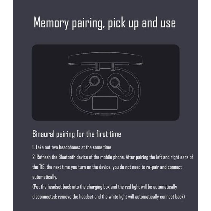 Waterproof Bluetooth TWS Earbuds Headset Noise Cancelling Wireless Stereo Earphones For Sports 7