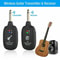 Wireless Guitar System UHF Transmitter Receiver Combo Built In Rechargeable Battery Clear Signal Pe 6