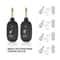 Wireless Guitar System UHF Transmitter Receiver Combo Built In Rechargeable Battery Clear Signal Pe 7