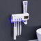 Automatic Toothpaste Dispenser With UV Light Sterilizer Toothbrush Holder Cleaner For Family Use 5