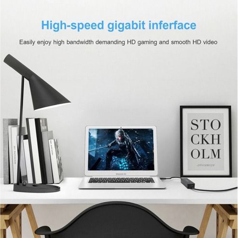 USB To Gigabit Ethernet LAN Network Adapter For Windows PC Mac Wired Connection 2