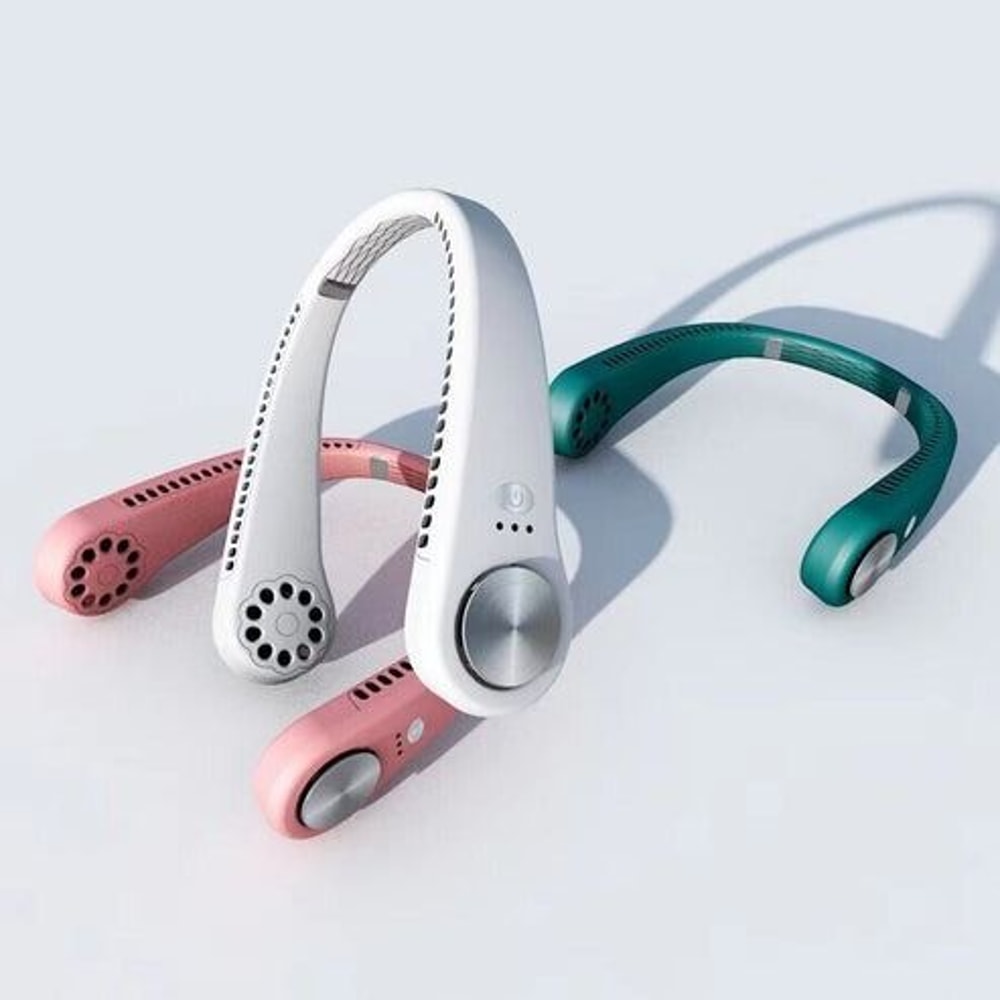 Neck Fan Cooling Air Cooler Little Electric Air Conditioner USB Portable Hanging Hands Free Wearabl 5