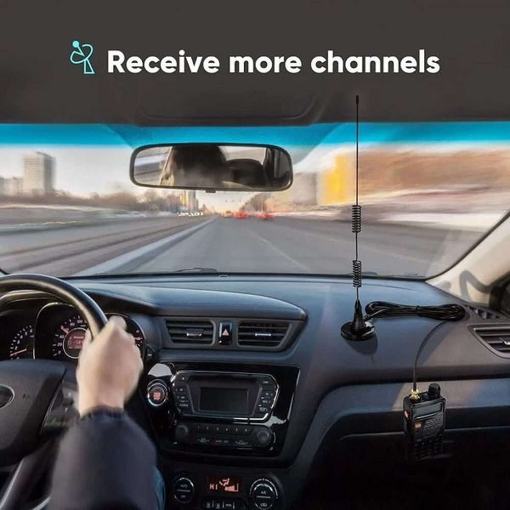 Radio Walkie Talkie Antenna Durable VHF UHF Dual Band Signal Booster For Handheld Radios 10