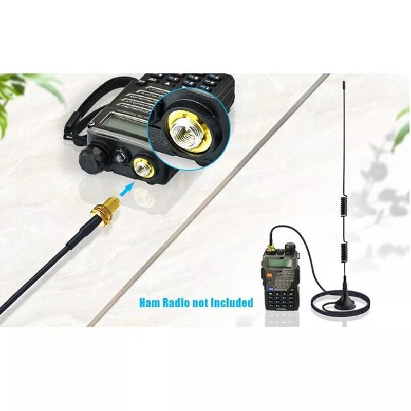Radio Walkie Talkie Antenna Durable VHF UHF Dual Band Signal Booster For Handheld Radios 3