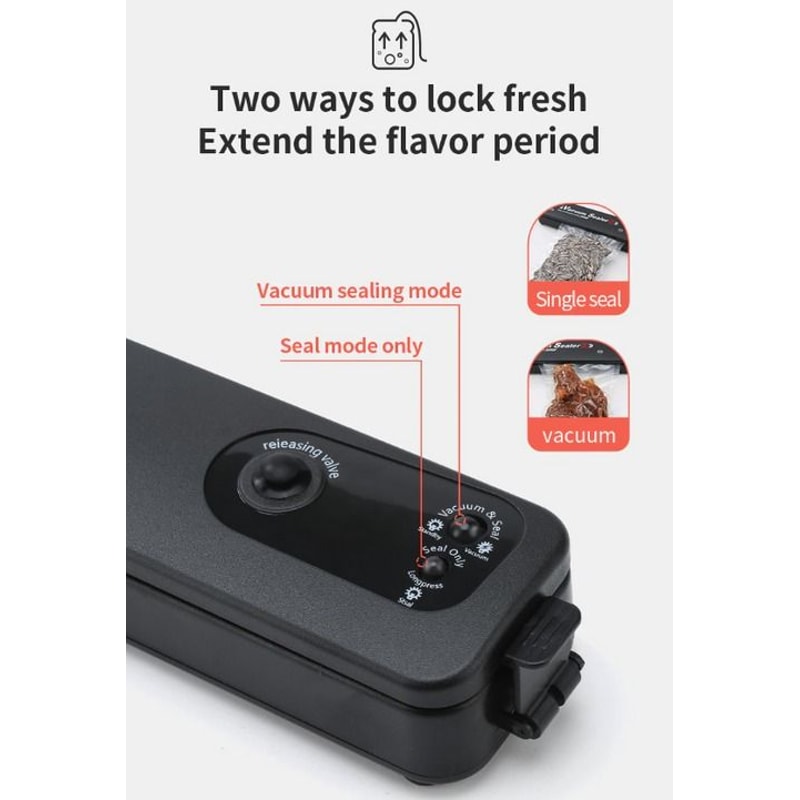 Automatic Vacuum Sealer Machine With Seal Bag Food Preservation Storage Saver For Fresh Meals 11