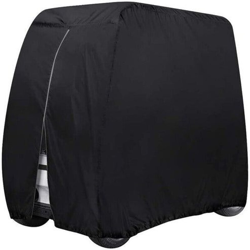 Passenger Waterproof Golf Cart Cover Zipper Design Fits EZ GO Club Car Secure Elastic 0