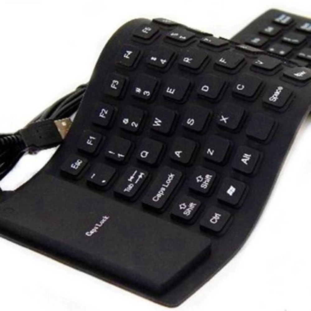 Foldable Flexible USB Waterproof Silicone Keyboard Full Size Dustproof DirtProof Keyboard For Offic 9