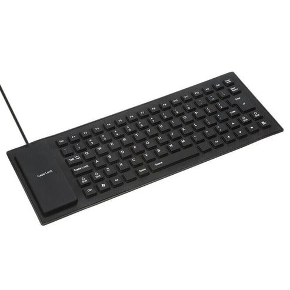 Foldable Flexible USB Waterproof Silicone Keyboard Full Size Dustproof DirtProof Keyboard For Offic 1