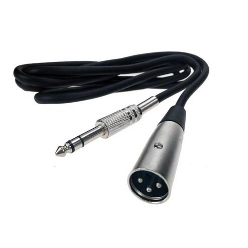 Shielded Audio XLR Plug TS Microphone Mono Cable Unbalanced Sound Cable For Studio Use 0