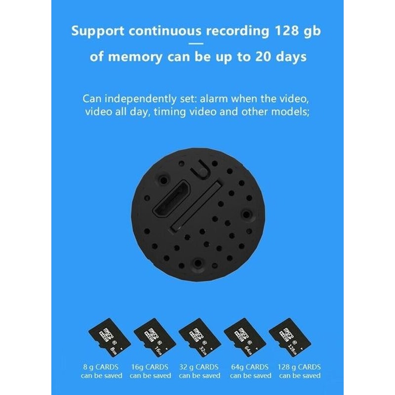 DIY Hidden HD WiFi Wireless Spy Mini Camera Pinhole Screw IP DVR Nanny Cam For Home Security 9