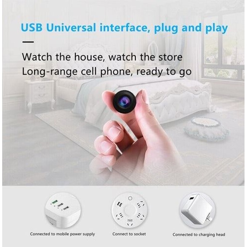 DIY Hidden HD WiFi Wireless Spy Mini Camera Pinhole Screw IP DVR Nanny Cam For Home Security 2