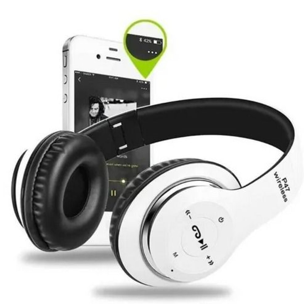Over Ear Wireless Bluetooth Headphones Headset FM Radio Built In MIC Foldable TF Card Headset 7