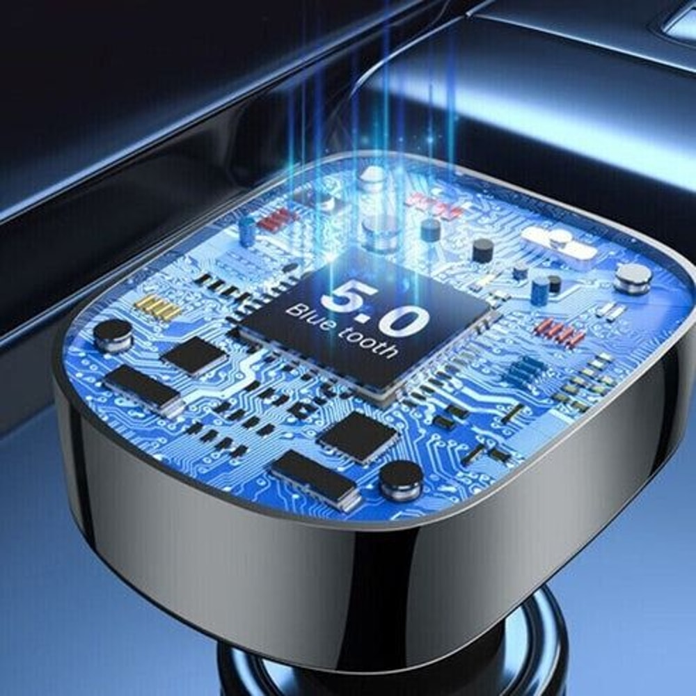 Wireless Car Bluetooth Audio USB Charger Adapter FM Transmitter MP3 Player Handsfree Calling Dual U 2