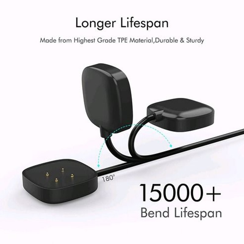 Fast Charging Dock Cable For Fitbit Sense Versa Watch USB Wireless Charger Replacement 9