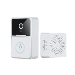 wifi doorbell intercom video camera, wireless security smart door ring bell chime with two way audio