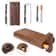 Poker Smoking Pipe Wooden Dugout Pipe One Hitter Kit Self Cleaning Metal Bat For Smooth Hits 12