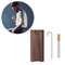 Poker Smoking Pipe Wooden Dugout Pipe One Hitter Kit Self Cleaning Metal Bat For Smooth Hits 0