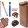 Poker Smoking Pipe Wooden Dugout Pipe One Hitter Kit Self Cleaning Metal Bat For Smooth Hits 2