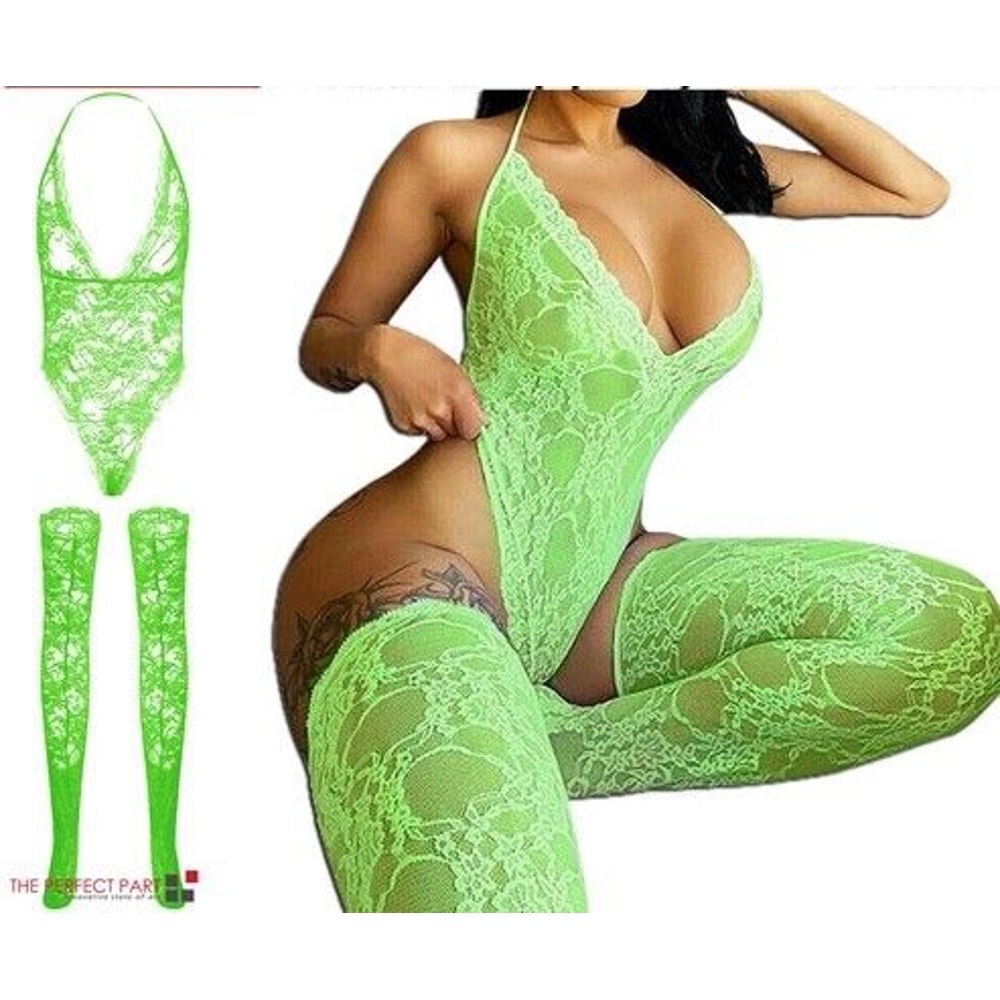 Nightwear Babydoll Sleepwear Bodysuit Women Lace Sexy Lingerie Soft Lace Dress Plus Size 3