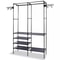 Closet Organizer Rack Heavy Duty Wardrobe System Shoe Garment Rack Clothes Hanger Efficient Versat