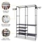 Closet Organizer Rack Heavy Duty Wardrobe System Shoe Garment Rack Clothes Hanger Efficient Versat