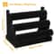 Black Velvet Tier Jewelry Display Stand Bracelet Organizer For Watches And Chains Elegant Storage S 6