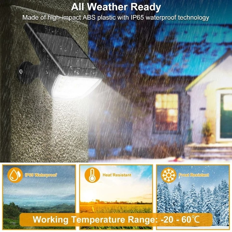 Solar Garden Lights LED Security Spotlight Outdoor Landscape Pathway Lamp Waterproof Adjustable Bri 6