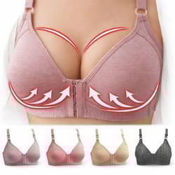 wireless push up bra women, front closure bras vest, comfortable lingerie bralette underwear