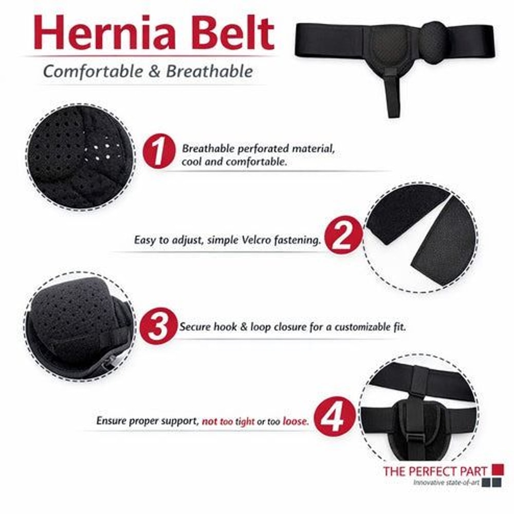 Post Surgery Support Truss For Men Inguinal Hernia Belt Groin Adjustable Straps Band For Hernia Rec 2