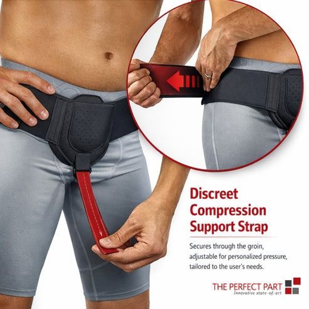 Post Surgery Support Truss For Men Inguinal Hernia Belt Groin Adjustable Straps Band For Hernia Rec 3