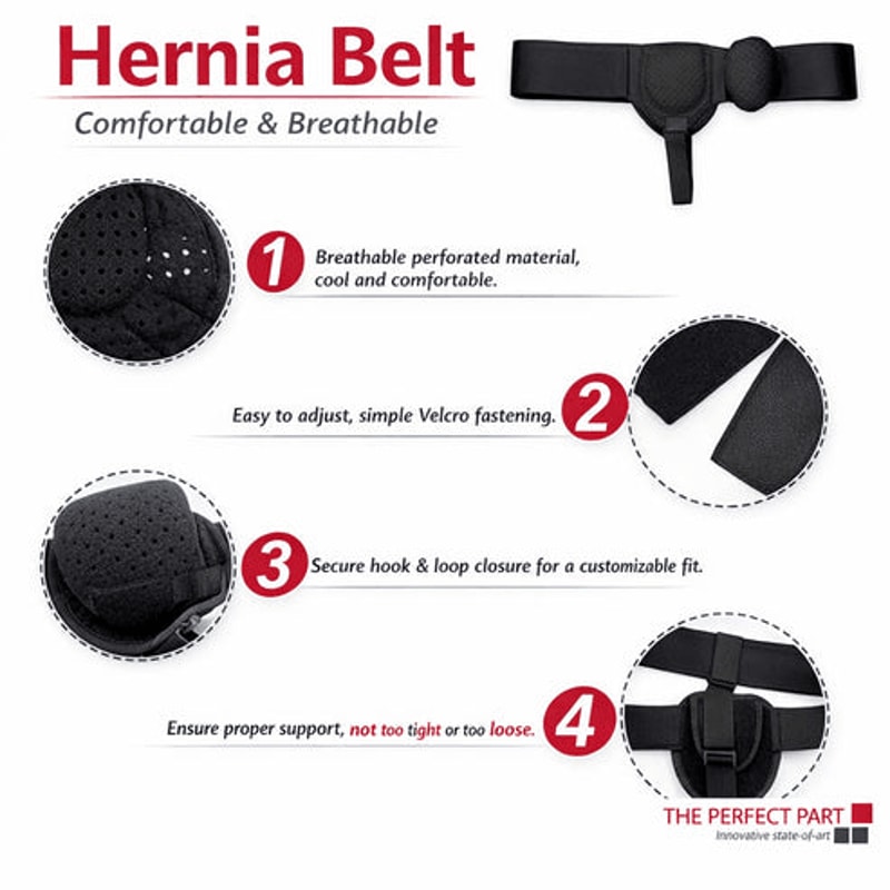 Post Surgery Support Truss For Men Inguinal Hernia Belt Groin Adjustable Straps Band For Hernia Rec 9
