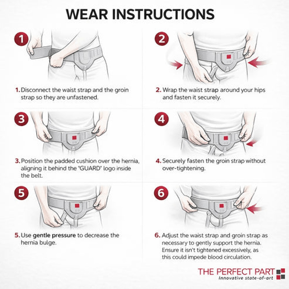 Post Surgery Support Truss For Men Inguinal Hernia Belt Groin Adjustable Straps Band For Hernia Rec 4