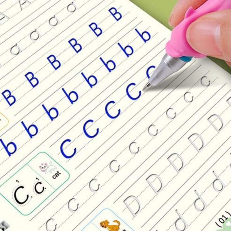 Handwriting Practice Copybook Set Grooved Magic Practice Book For Boys And Girls Perfect For Kids L 6
