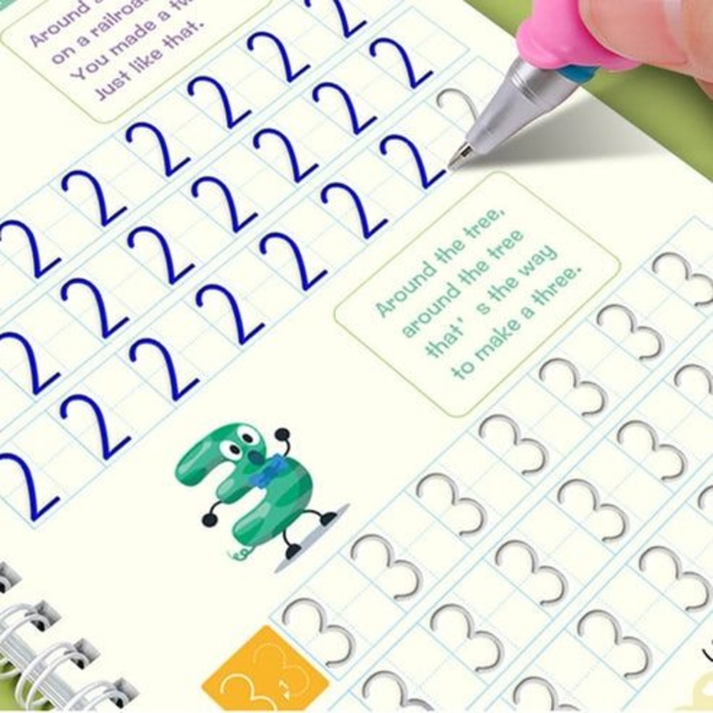 Handwriting Practice Copybook Set Grooved Magic Practice Book For Boys And Girls Perfect For Kids L 7